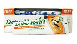 Dabur Vatika / Зубная паста Herbal &quot;Гвоздика&quot; + зубная щетка в подарок, 150 г