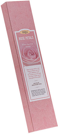Aasha Herbals / Лепестки розы - ароматические палочки 10 шт