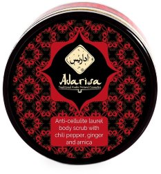 Adarisa / Антицеллюлитный лавровый скраб с чили перцем имбирем и арникой, 250 мл