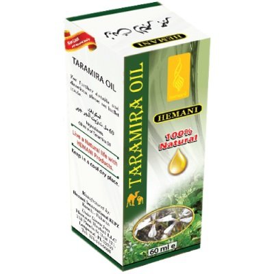 Hemani / Масло семян рукколы (Taramira oil) для роста ресниц, бровей и волос 60 мл