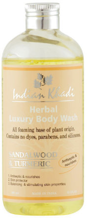 Indian Khadi / Натуральный гель для душа с сандалом и куркумой, 300 мл