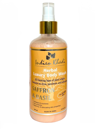 Indian Khadi / Расслабляющий гель для душа с шафраном и базиликом, 300 мл