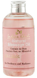 Indian Khadi / Массажное масло для тела с Розой для свежести и сияния кожи,  200 мл