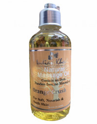 Indian Khadi / Массажное масло с апельсином мягкость, питание и расслабление кожи, 200 мл