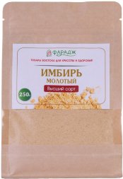 Фарадж / Порошок «ИМБИРЬ МОЛОТЫЙ. Высший сорт» 250 г
