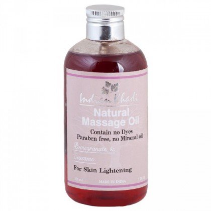 Indian Khadi / Осветляющее гранатовое масло для тела против пигментации, 200 мл
