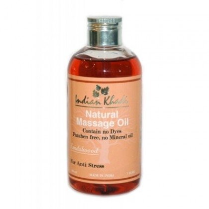 Indian Khadi / Массажное масло для снятия стресса с сандалом, 200 мл