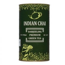 Bharat Bazaar / Чай Дарджилинг зеленый премиум в банке (Darjeeling Premium Green), 100 г