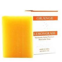 Indian Khadi / Натуральное отшелушивающее и освежающее мыло с маслом ши, красным апельсином и лимонником, 125 г