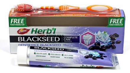 Dabur Vatika / Зубная паста Herb&#039;l Black Seed с черным тмином 150 г + зубная щетка в подарок