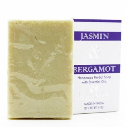 Indian Khadi / Натуральное тонизирующее мыло с жасмином и бергамотом, 125 г