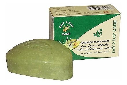 Day2Day Care / Аюрведическое натуральное мыло Алоэ вера и Авокадо, 100 г