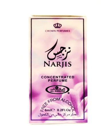 Al Rehab / Арабские женские масляные духи NARJIS (Нарцисс), 6 мл