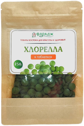 Фарадж / Хлорелла в таблетках, 250 г.