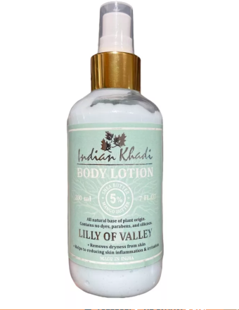Indian Khadi / Увлажняющий лосьон для тела с Ландышем (Lilly of Valley), 200 мл