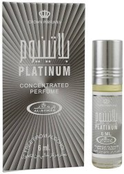 Al Rehab / Арабские мужские масляные духи PLATINUM (Платиновый), 6 мл
