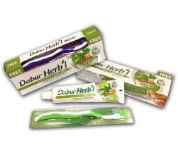 Dabur Vatika / Зубная паста Herbal &quot;С экстрактом нима&quot; 150 г + зубная щетка в подарок