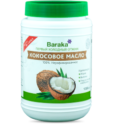 Baraka / Кокосовое масло Virgin нерафинированное, 1000 мл